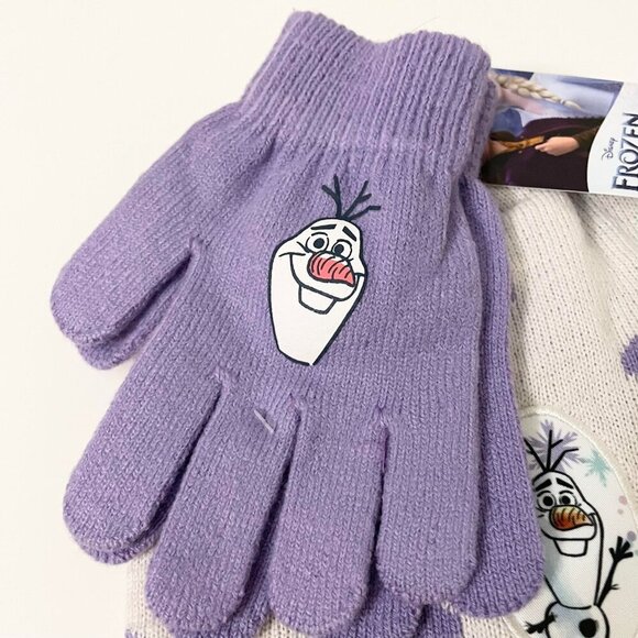 Disney Frozen Kids Gloves and Hat Size 4-6X - Picture 2 of 14